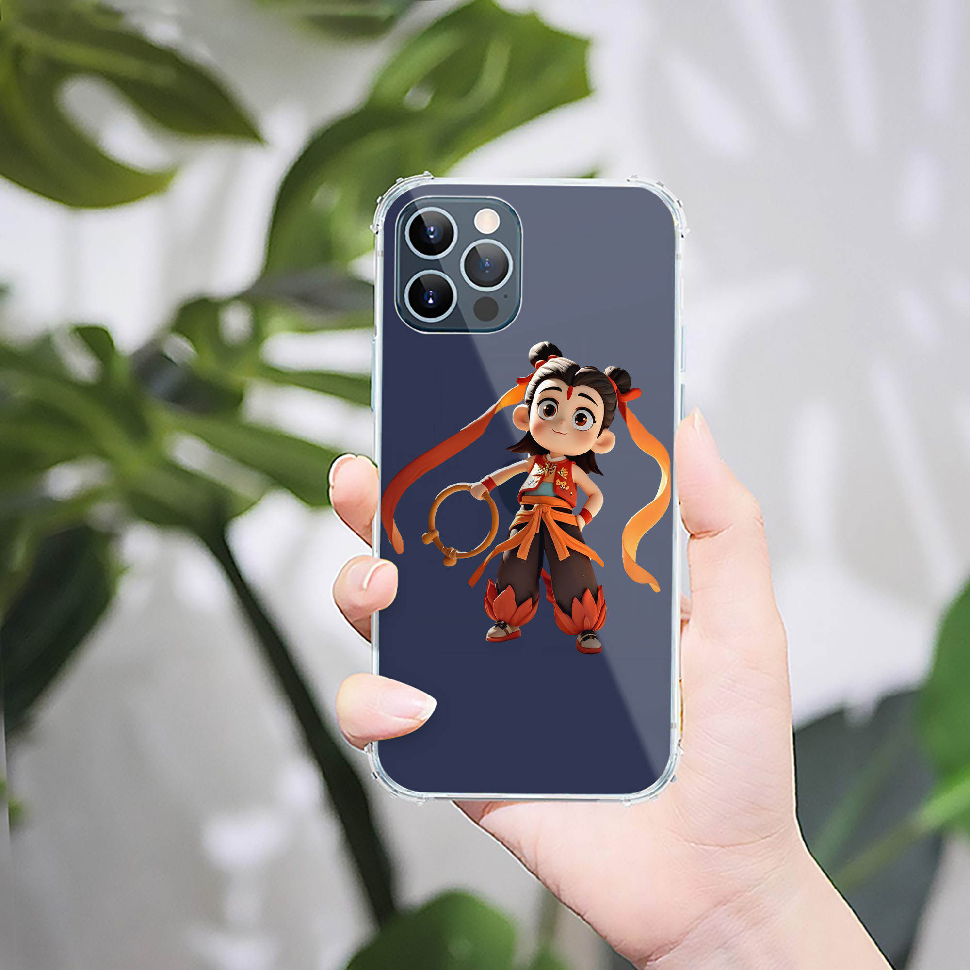 （画像用） Ne Zha 2 ナタ 魔童の大暴れ 【iPhone 12シリーズ対応】透明スマホケース（クリアソフトケース）